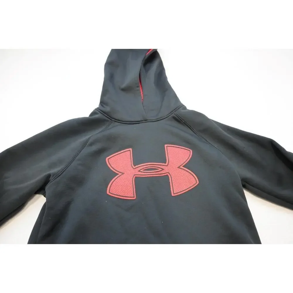Under Armour Storm1 Hoodie Loose Black Pullover Athletic Sweater‎ Boys Sz Medium